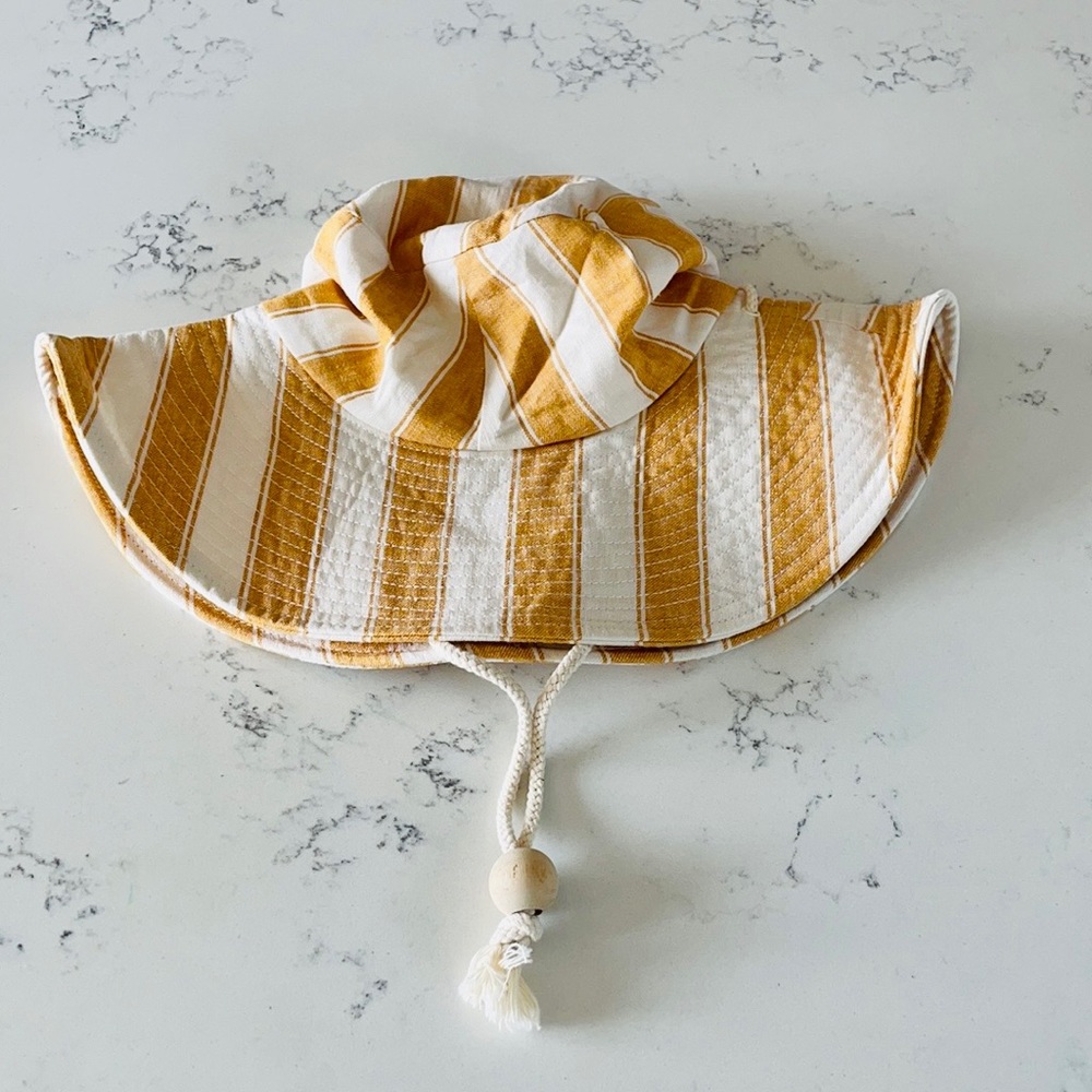 Madewell Striped Linen-Cotton Oversized Sunhat - Picture 5 of 10
